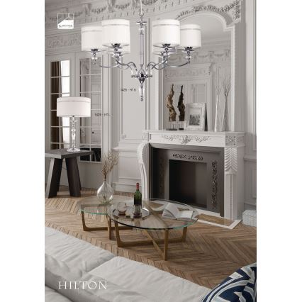 Jupiter 1426- Ljuskrona med kedja HILTON 6xE27/60W/230V