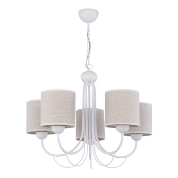 Jupiter 1480 - Ljuskrona med kedja KASKADA 5xE27/60W/230V