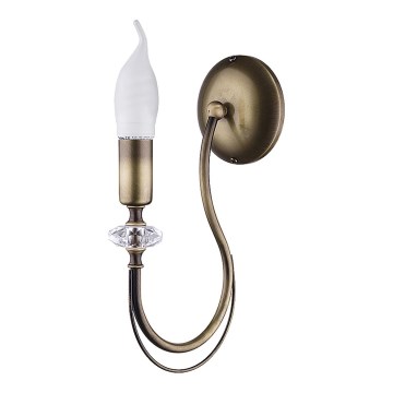 Jupiter 1613 - Väggbelysning MELODY 1xE14/40W/230V mässing patina