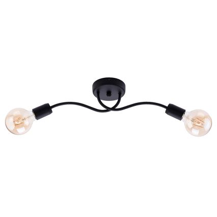 Jupiter 1672 - Väggbelysning LUCE 2xE27/60W/230V svart