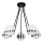 Jupiter 1715 - Pendelkrona ELFA 5xE14/40W/230V skinande krom