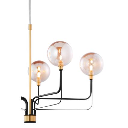 Jupiter 1886 - Takpendel ERIS 5xG9/14W/230V guld/svart/rökig beige