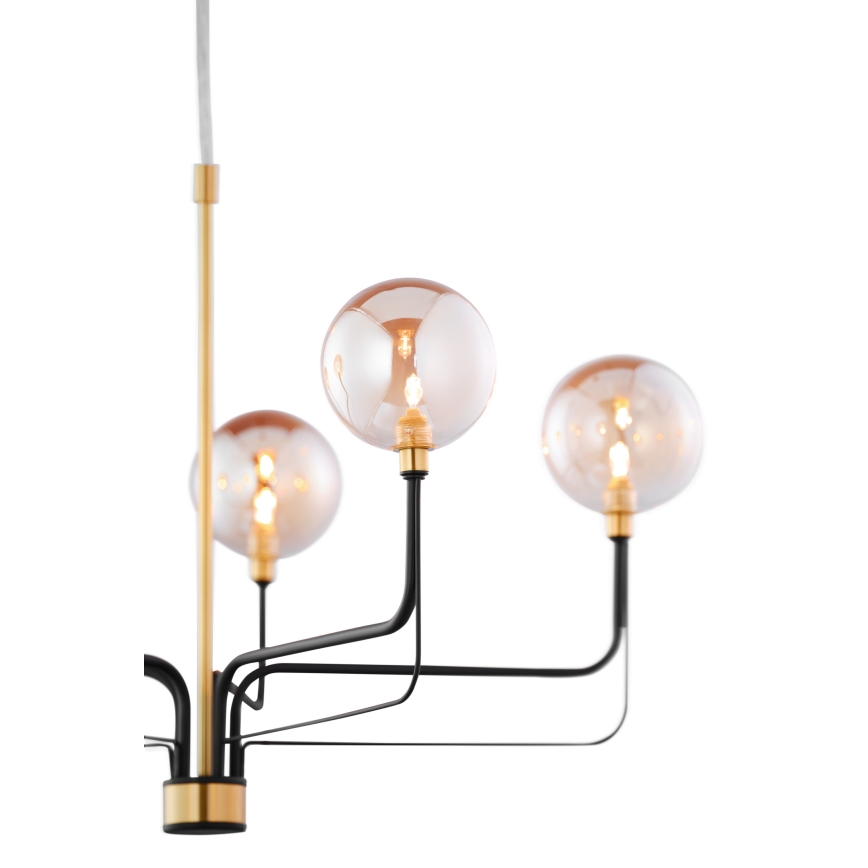 Jupiter 1886 - Takpendel ERIS 5xG9/14W/230V guld/svart/rökig beige