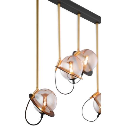 Jupiter 1892 - Upphängningsbar Ljuskrona  PLANET 4xG9/10W/230V gyllene 