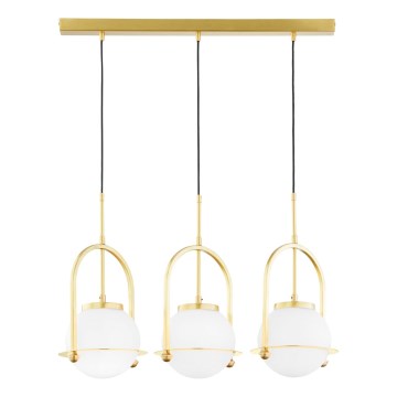 Jupiter 1917 - Takpendel på vajer ROSSO 3xE27/15W/230V, guld