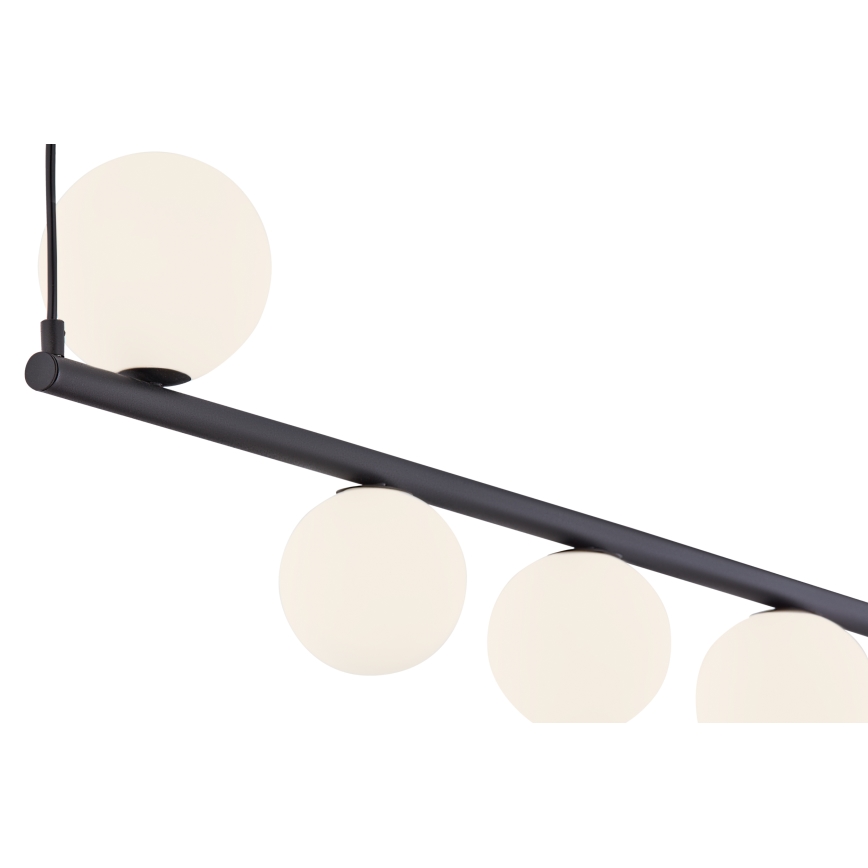 Jupiter 1927 - Ljuskrona med upphängningsrem TAIDA 6xG9/40W/230V svart