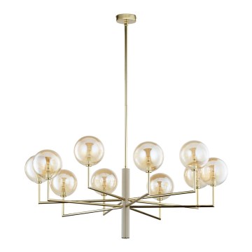 Jupiter 1977 - Pendelkrona FEME 10xG9/10W/230V guld/beige
