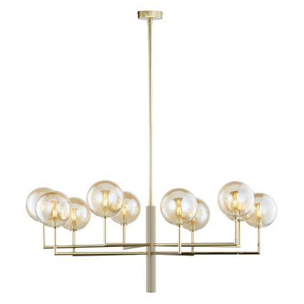 Jupiter 1977 - Pendelkrona FEME 10xG9/10W/230V guld/beige