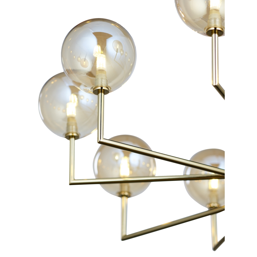 Jupiter 1977 - Pendelkrona FEME 10xG9/10W/230V guld/beige