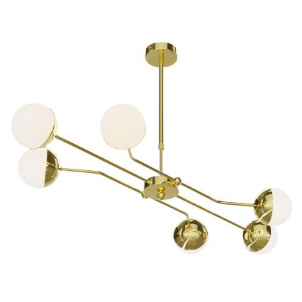 Jupiter 1980 - Pendelkrona TRENTO 6xG9/10W/230V guld