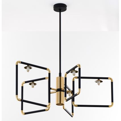 Jupiter 1985 - Pendelkrona IBRA 5xG9/10W/230V svart/guld