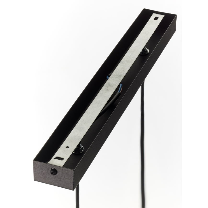 Jupiter 1990 - Ljuskrona med textilsladd HANZA 3xG9/10W/230V svart/guld