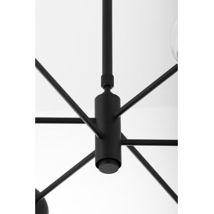 Jupiter 1993 - Pendelkrona MOKA 3xGU10/10W/230V + 3xG9/10W/230V svart/beige