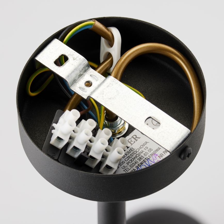 Jupiter 1993 - Pendelkrona MOKA 3xGU10/10W/230V + 3xG9/10W/230V svart/beige