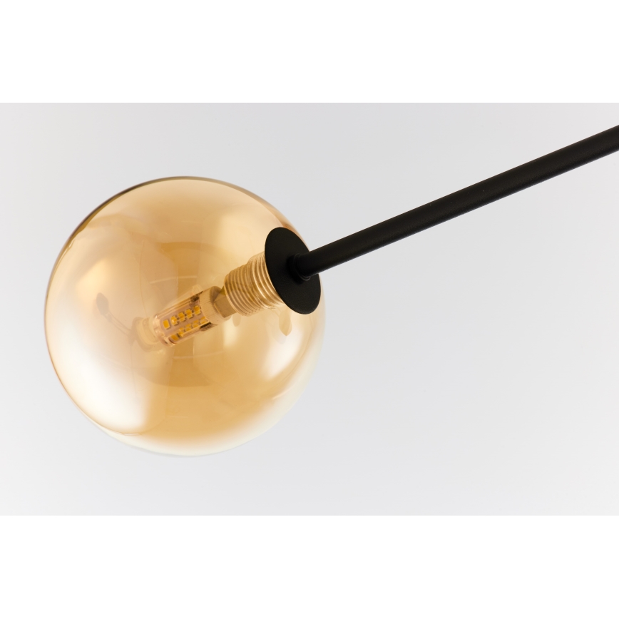 Jupiter 1994 - Pendelkrona MOKA 4xGU10/10W/230V + 4xG9/10W/230V svart/beige