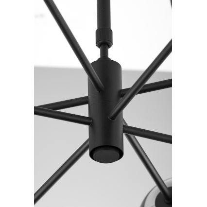 Jupiter 1994 - Pendelkrona MOKA 4xGU10/10W/230V + 4xG9/10W/230V svart/beige