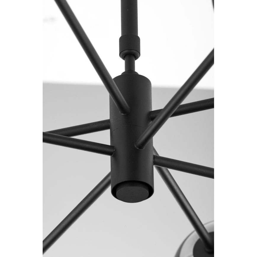 Jupiter 1994 - Pendelkrona MOKA 4xGU10/10W/230V + 4xG9/10W/230V svart/beige