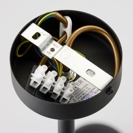 Jupiter 1996 - Pendelkrona MOKA 4xGU10/10W/230V + 4xG9/10W/230V svart/genomskinlig