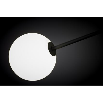 Jupiter 1998 - Pendelkrona MOKA 4xGU10/10W/230V + 4xG9/10W/230V svart/vit