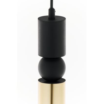 Jupiter 2006 - Ljuskrona med textilsladd ALAS 1xGU10/10W/230V guld/svart