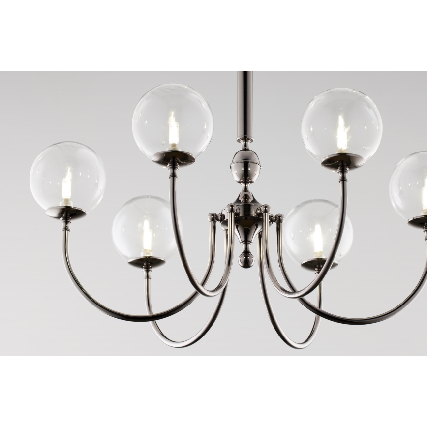 Jupiter 2022 - Ljuskrona på kedja BRILLANTE 6xG9/10W/230V skinande krom