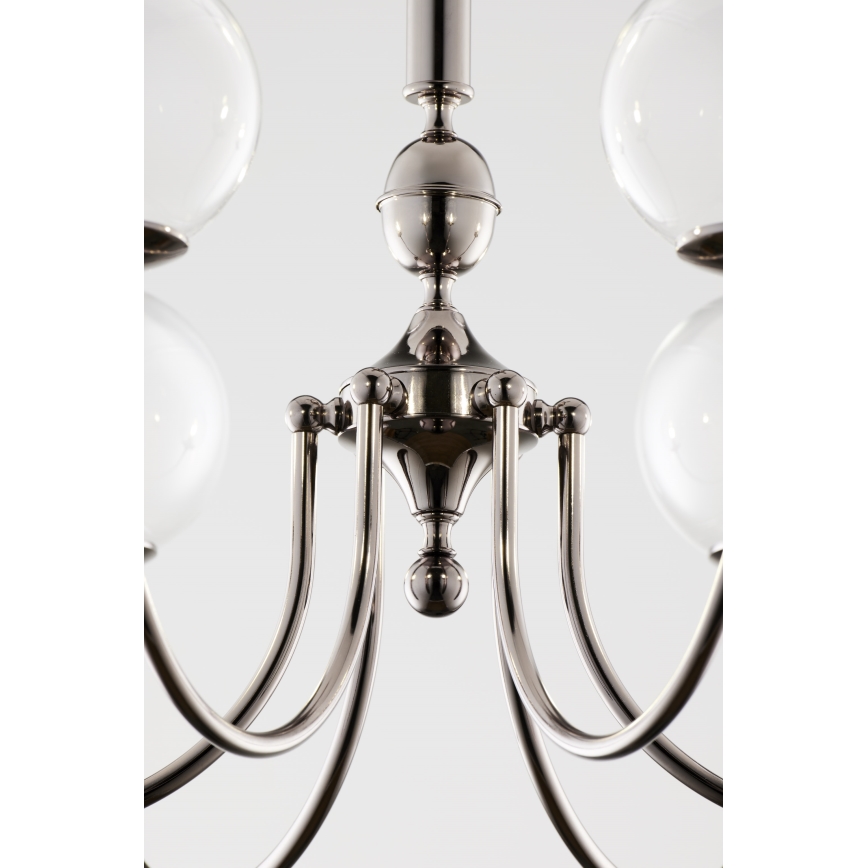 Jupiter 2022 - Ljuskrona på kedja BRILLANTE 6xG9/10W/230V skinande krom