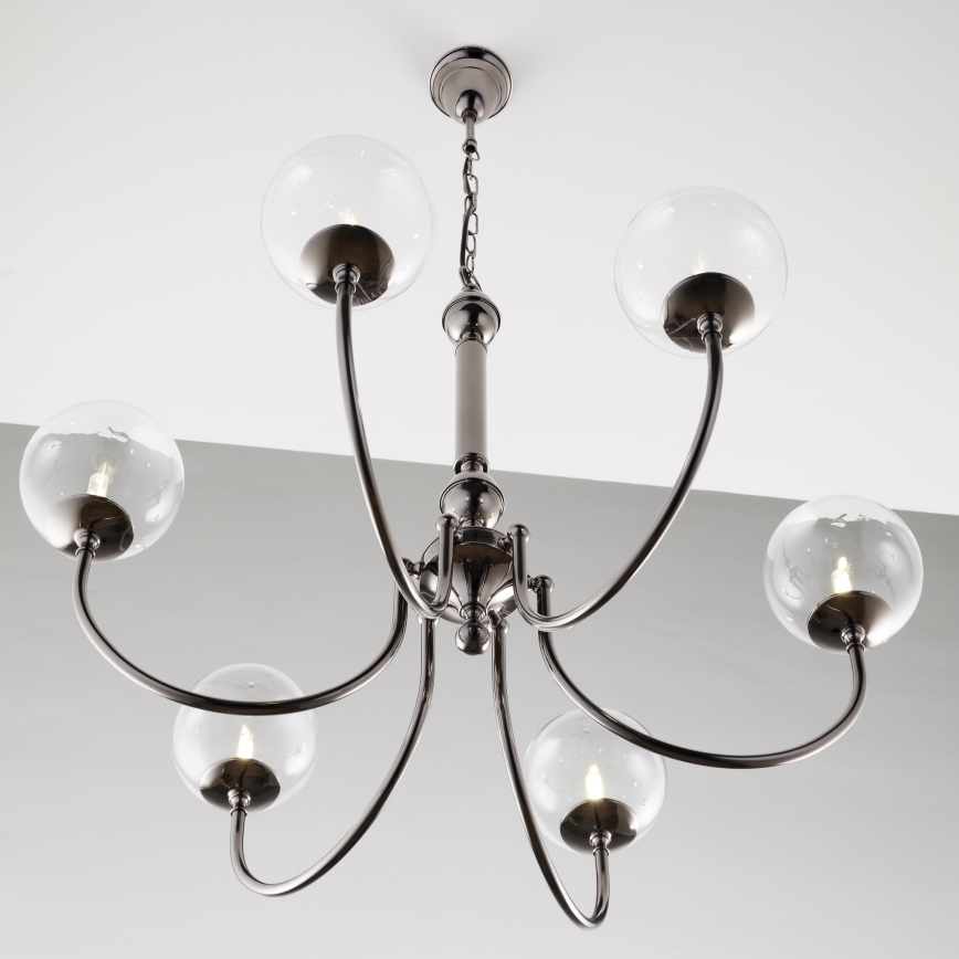 Jupiter 2022 - Ljuskrona på kedja BRILLANTE 6xG9/10W/230V skinande krom