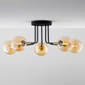 Jupiter 2038 - Pendelkrona BURANO 5xG9/10W/230V svart/guld/beige