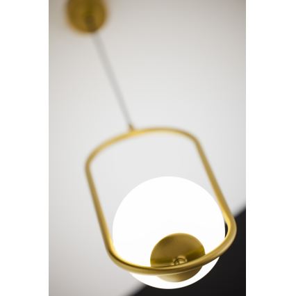 Jupiter 2042 - Ljuskrona med textilsladd IGON 1xE14/40W/230V guld