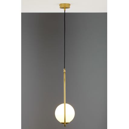 Jupiter 2042 - Ljuskrona med textilsladd IGON 1xE14/40W/230V guld