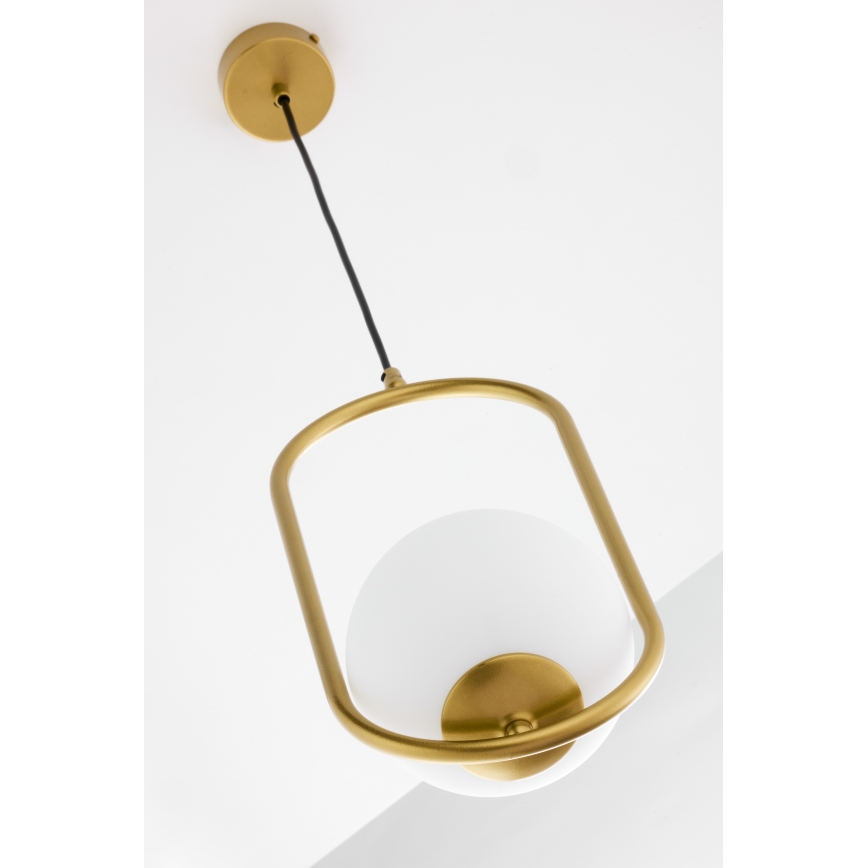 Jupiter 2042 - Ljuskrona med textilsladd IGON 1xE14/40W/230V guld