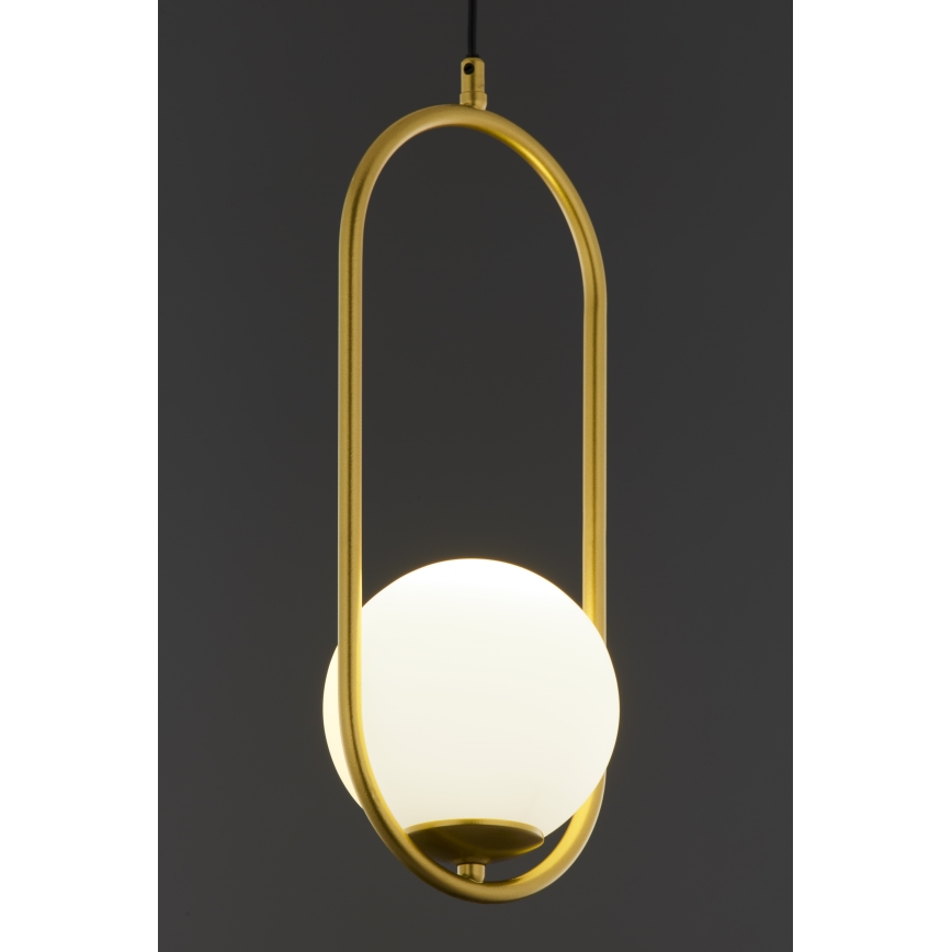 Jupiter 2042 - Ljuskrona med textilsladd IGON 1xE14/40W/230V guld