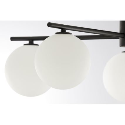 Jupiter 2049 - Ytmonterad taklampa PRATO 5xG9/14W/230V svart/vit