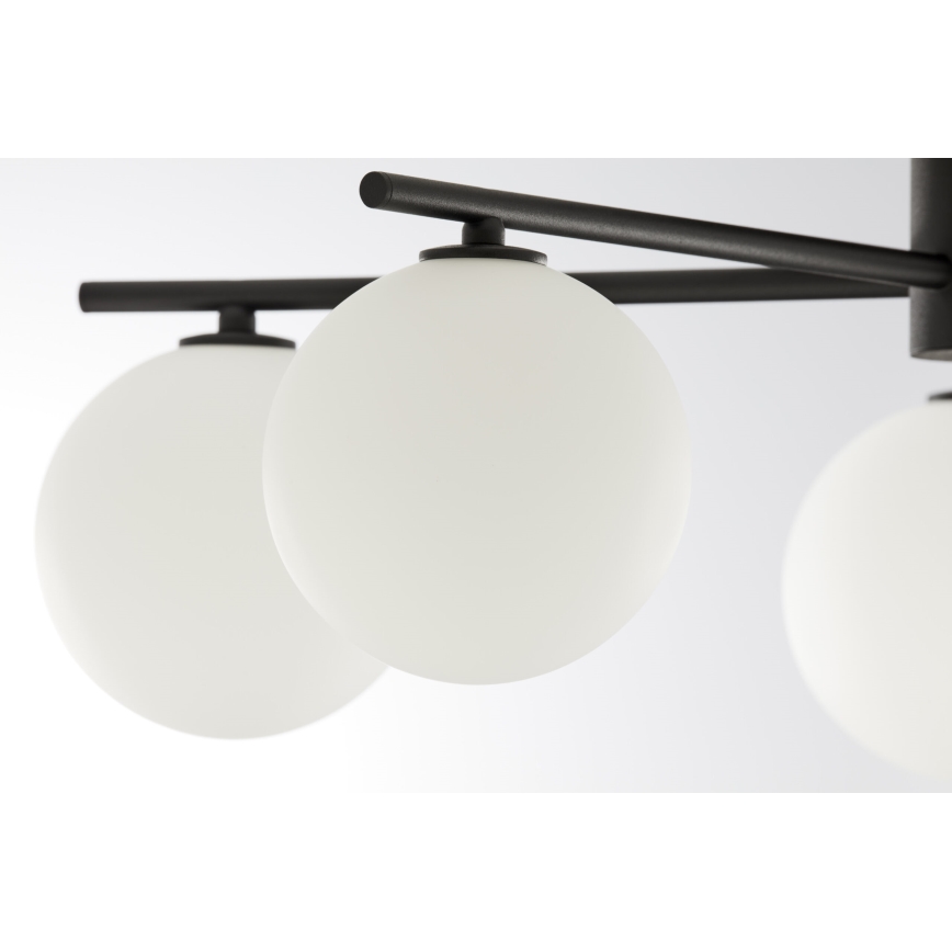 Jupiter 2049 - Ytmonterad taklampa PRATO 5xG9/14W/230V svart/vit