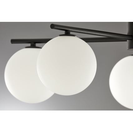 Jupiter 2049 - Ytmonterad taklampa PRATO 5xG9/14W/230V svart/vit
