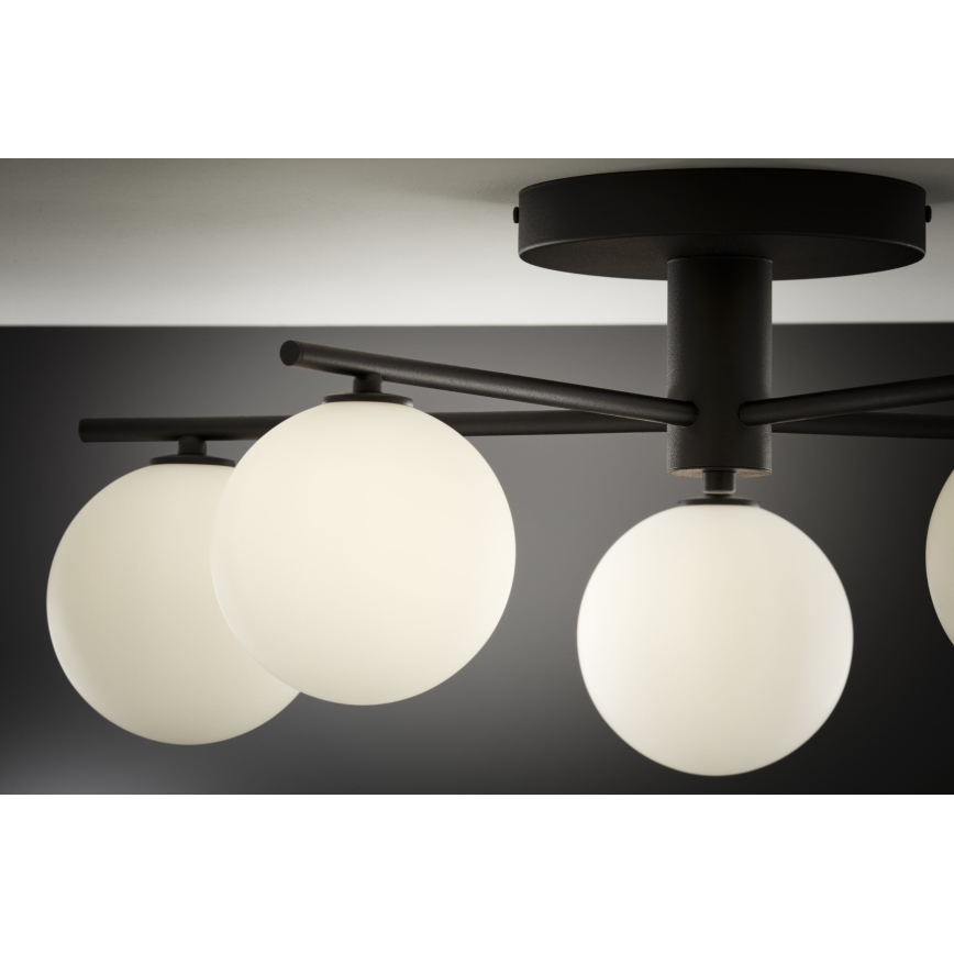 Jupiter 2049 - Ytmonterad taklampa PRATO 5xG9/14W/230V svart/vit
