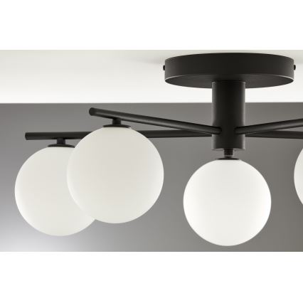 Jupiter 2049 - Ytmonterad taklampa PRATO 5xG9/14W/230V svart/vit