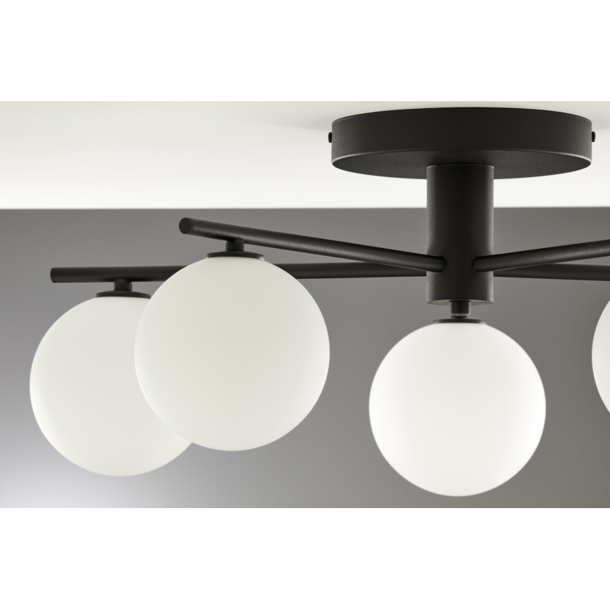 Jupiter 2049 - Ytmonterad taklampa PRATO 5xG9/14W/230V svart/vit