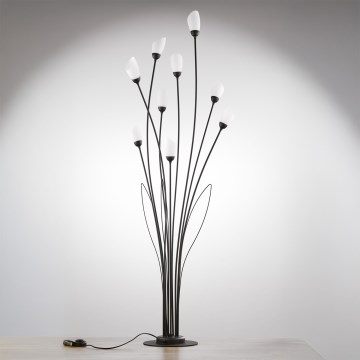 Jupiter 2058 - Golvlampa GLORIOSA 9xG9/14W/230V svart