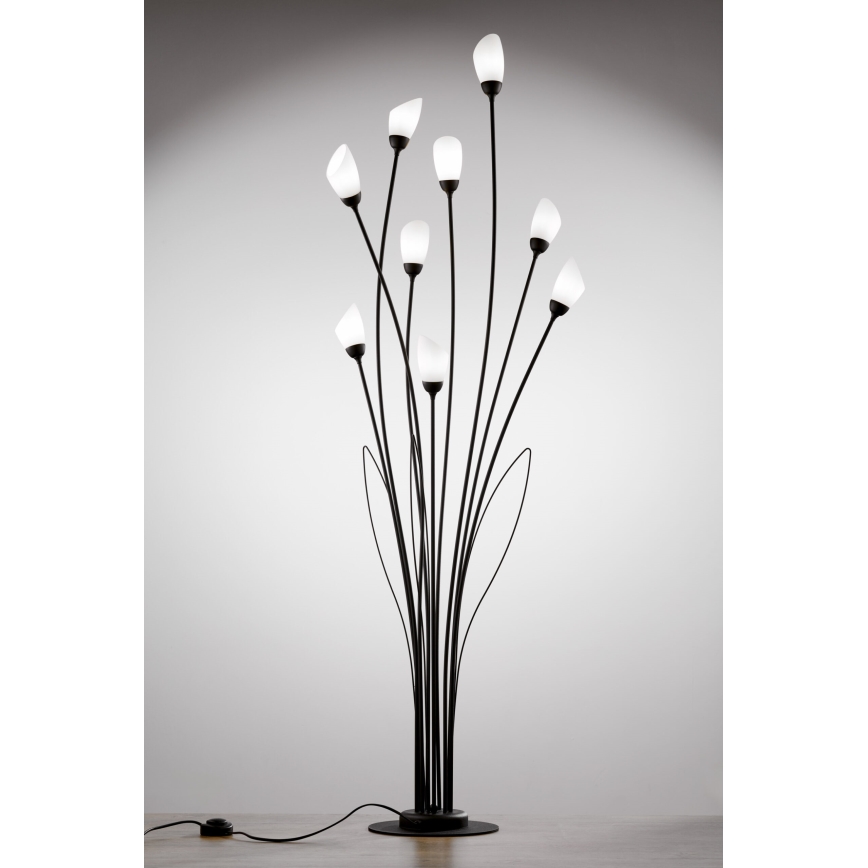 Jupiter 2058 - Golvlampa GLORIOSA 9xG9/14W/230V svart