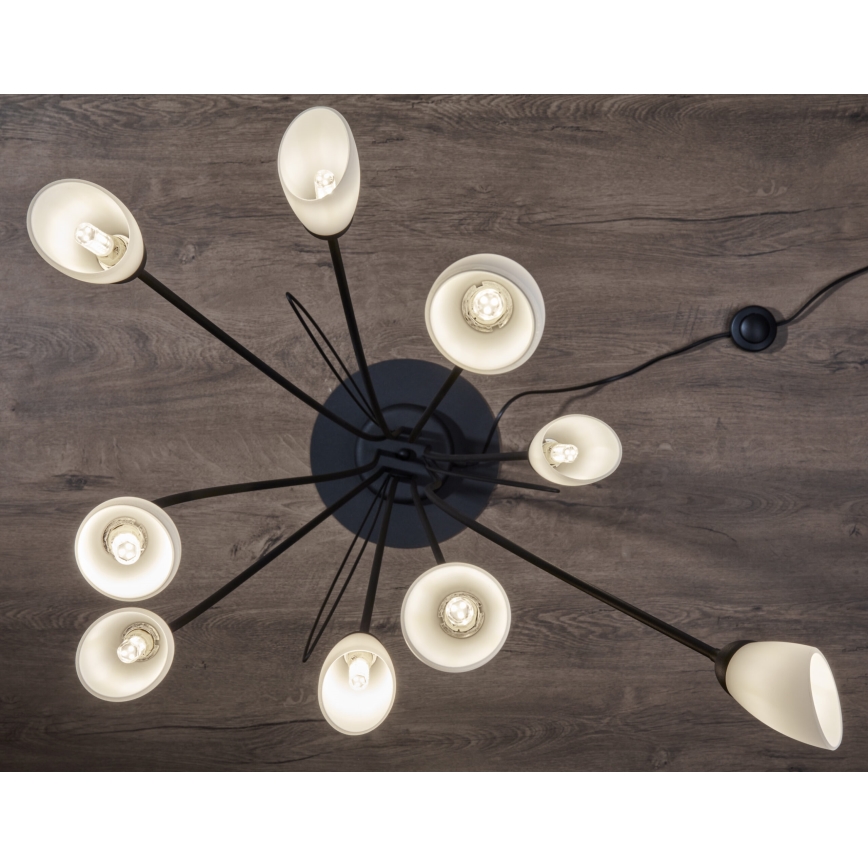 Jupiter 2058 - Golvlampa GLORIOSA 9xG9/14W/230V svart