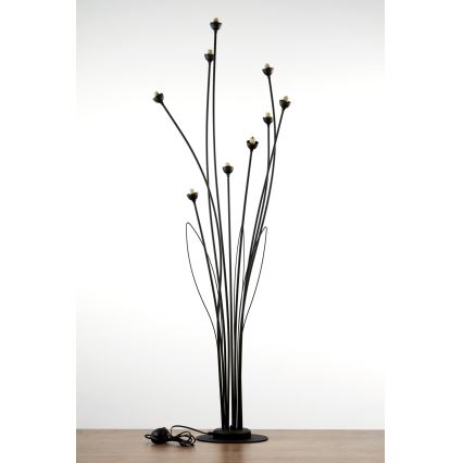 Jupiter 2058 - Golvlampa GLORIOSA 9xG9/14W/230V svart