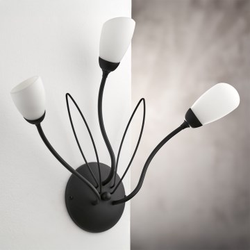 Jupiter 2059 - Vägglampa GLORIOSA 3xG9/14W/230V svart