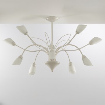 Jupiter 2061 - Taklampa på stång GLORIOSA 10xG9/14W/230V krämfärgad