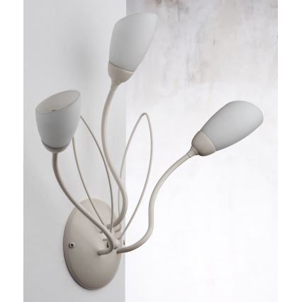 Jupiter 2064 - Vägglampa GLORIOSA 3xG9/14W/230V krämfärgad