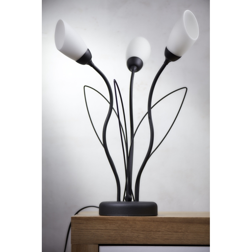 Jupiter 2065 - Bordslampa GLORIOSA 3xG9/14W/230V svart