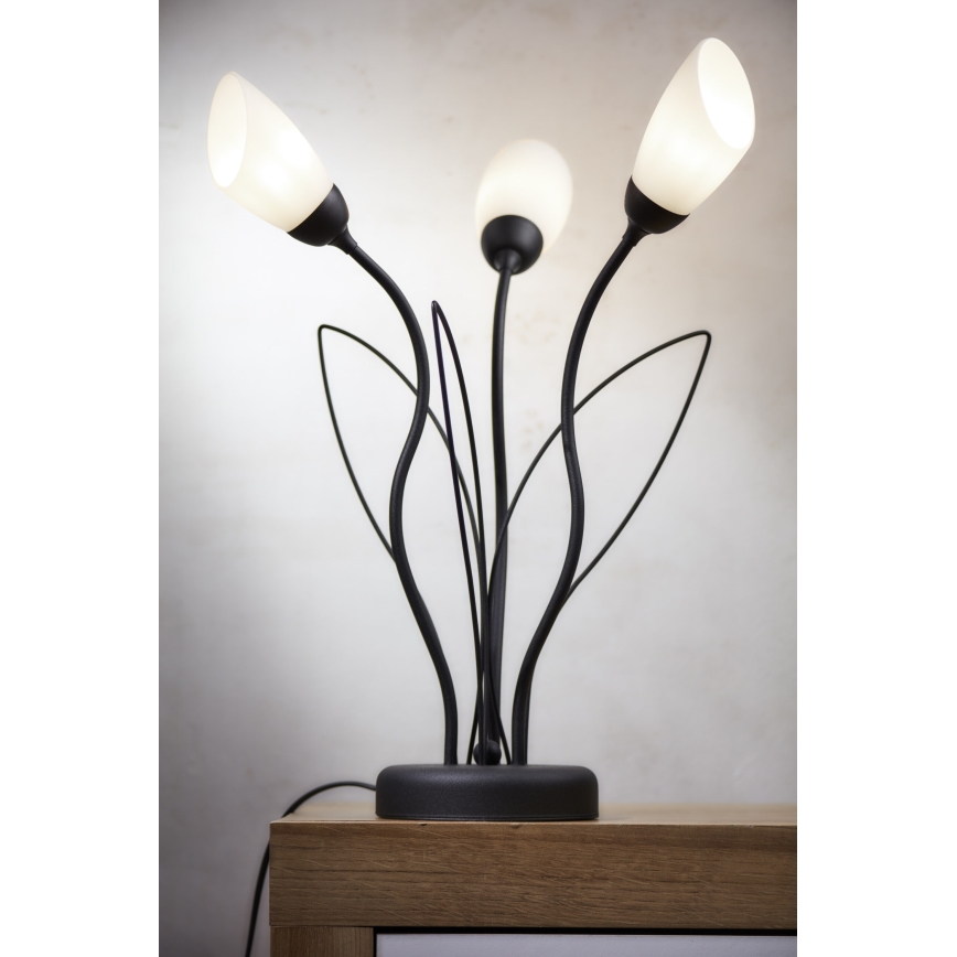 Jupiter 2065 - Bordslampa GLORIOSA 3xG9/14W/230V svart