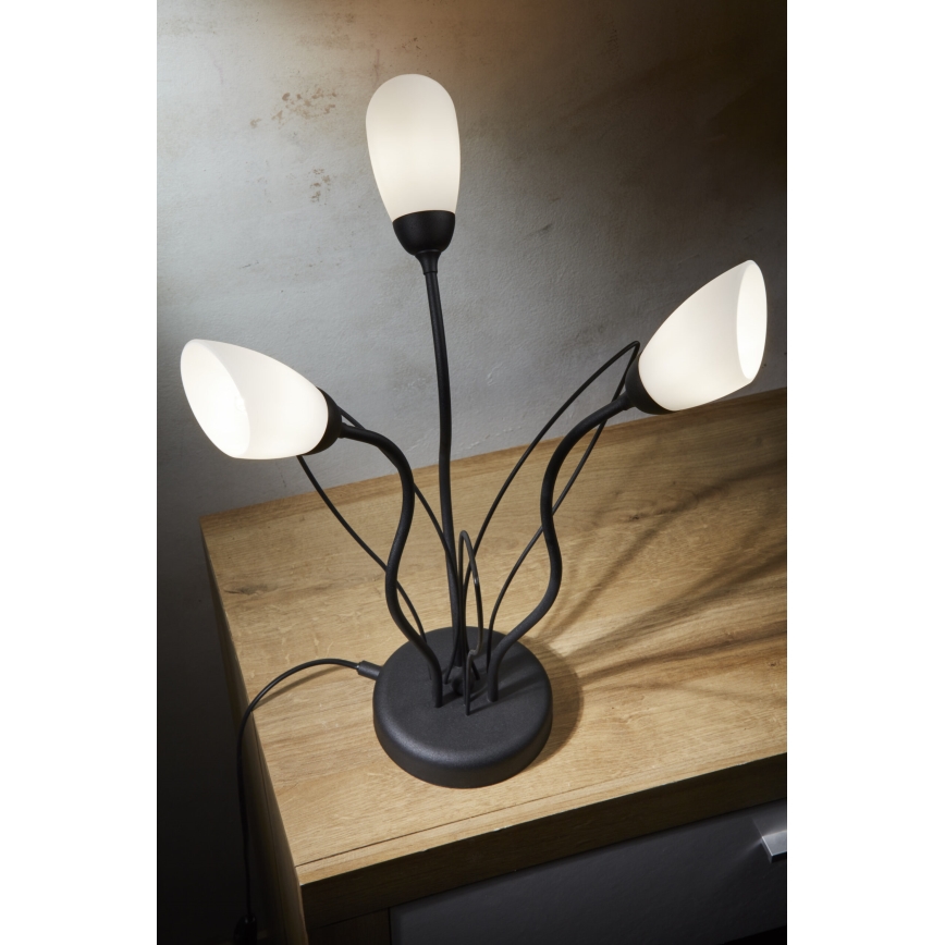 Jupiter 2065 - Bordslampa GLORIOSA 3xG9/14W/230V svart
