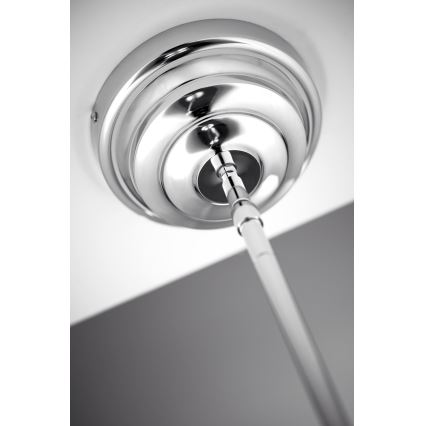 Jupiter 2072 - PLATINO taklampa på stång 3xE27/15W/230V grön/blank krom