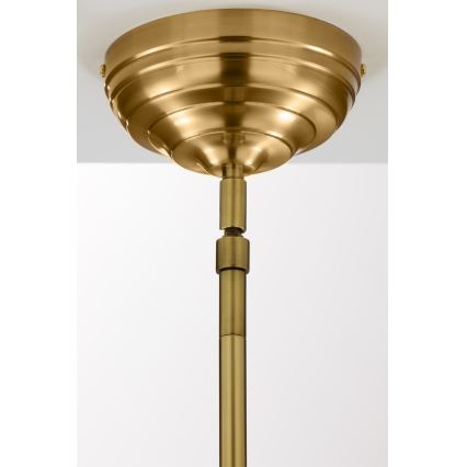 Jupiter 2073 - Stavmonterad taklampa PLATINO 1xE27/15W/230V grön/guld